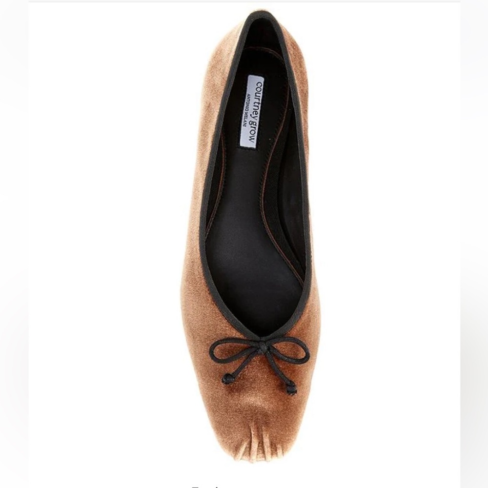 Antonio Melani x Courtney Grow James Velvet Bow Ballet Flats - Picture 6 of 13